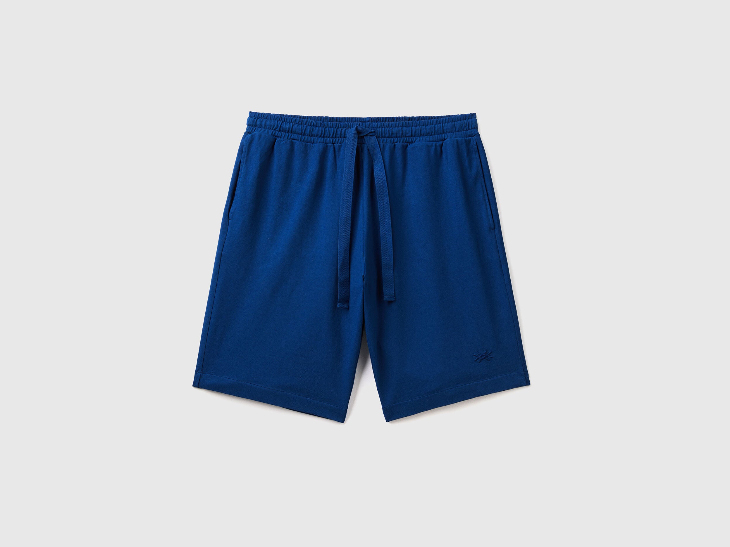 Dark Blue Bermudas With Drawstring