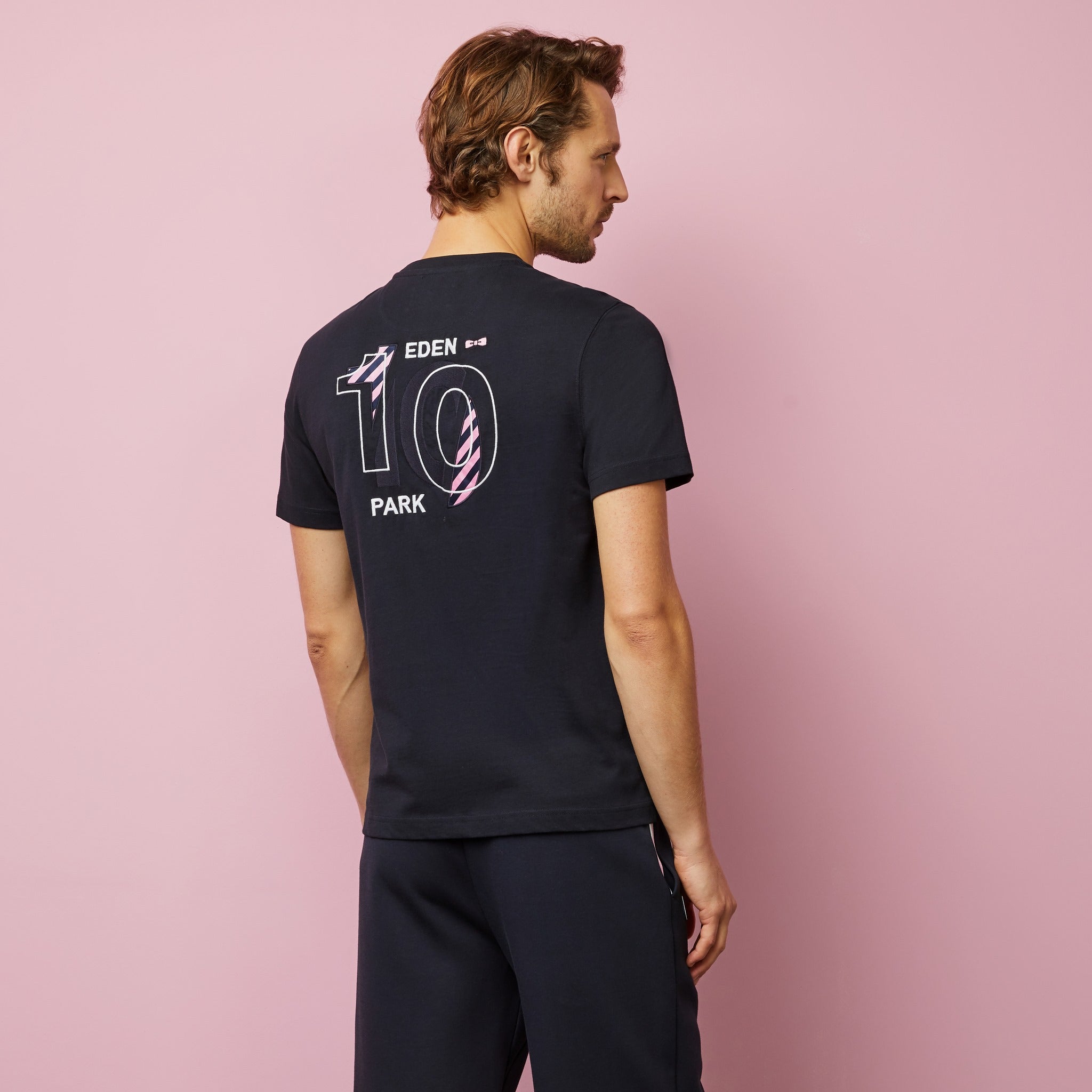 Dark Blue T-Shirt With Embroidered 10 - 03