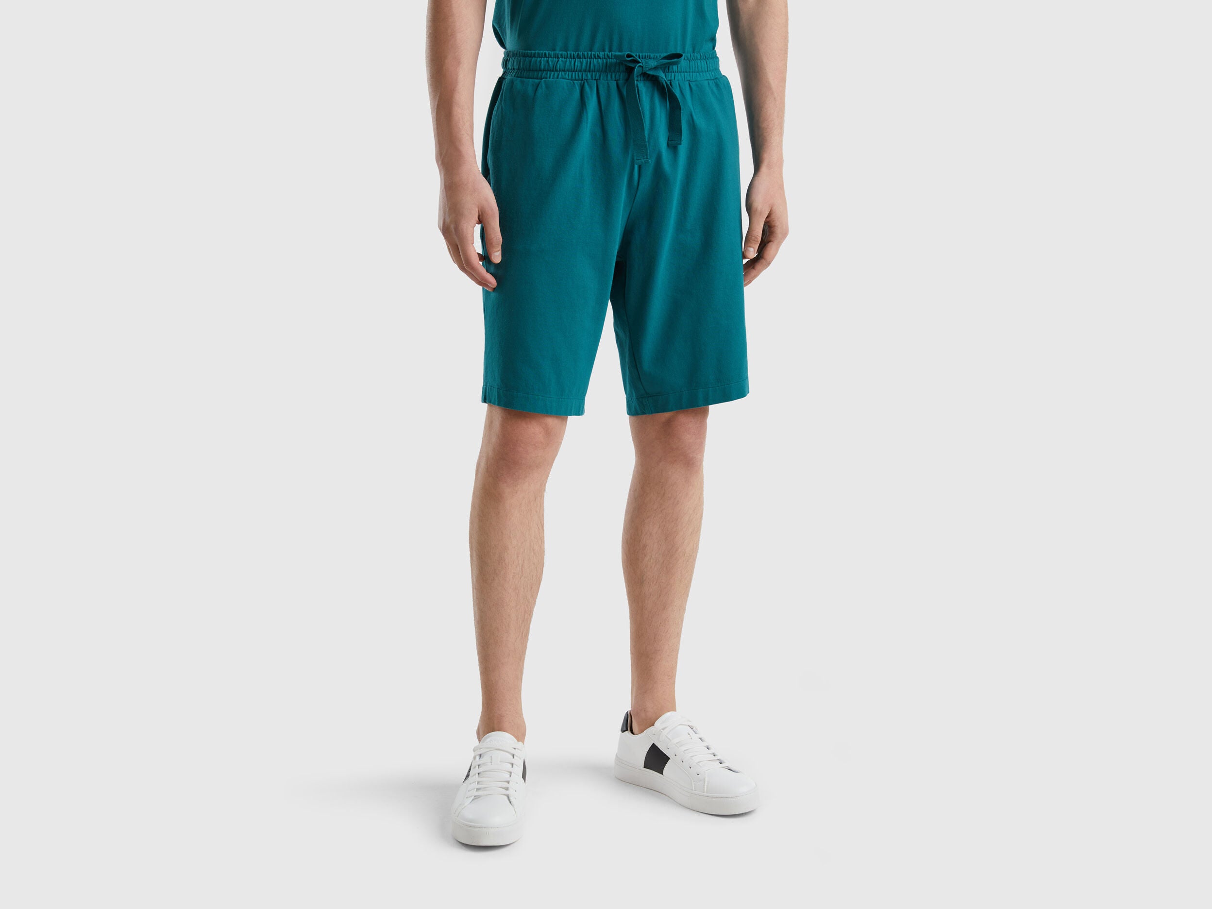 Dark Green Bermudas With Drawstring