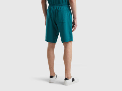 Dark Green Bermudas With Drawstring