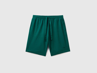 Dark Green Bermudas With Drawstring