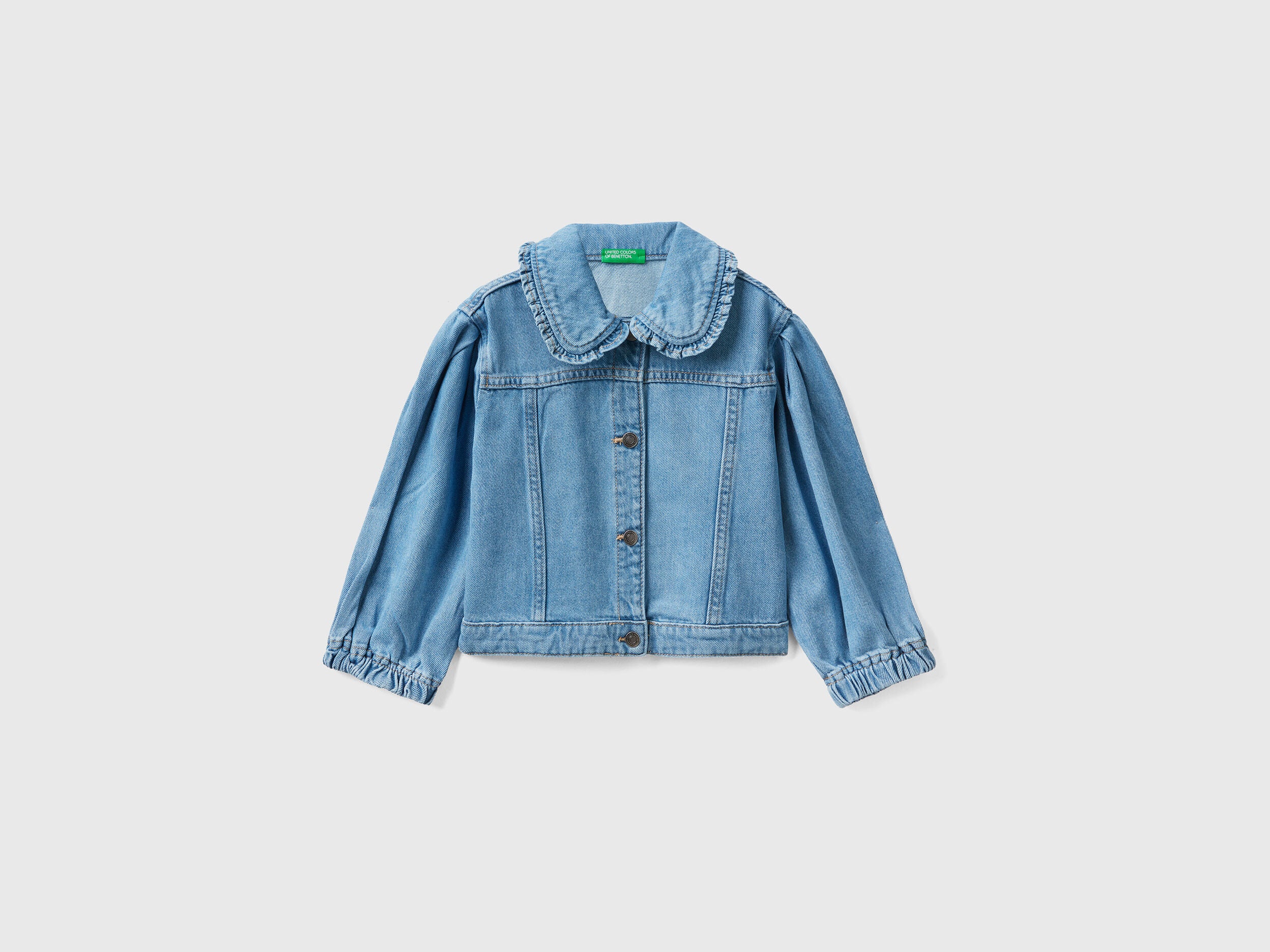 Denim Jacket With Collar - 01