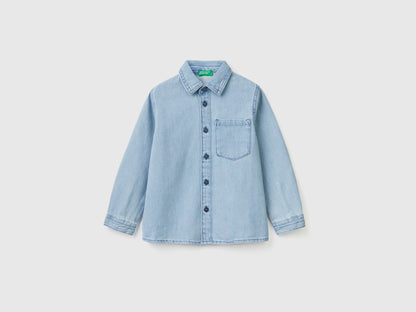 Denim Shirt With Breast Pocket - 01