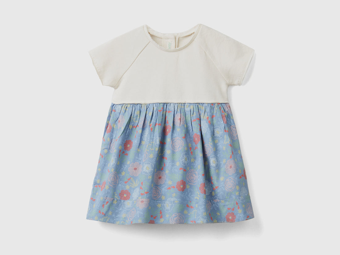 Dress With Flowers In Sustainable Viscose - 01