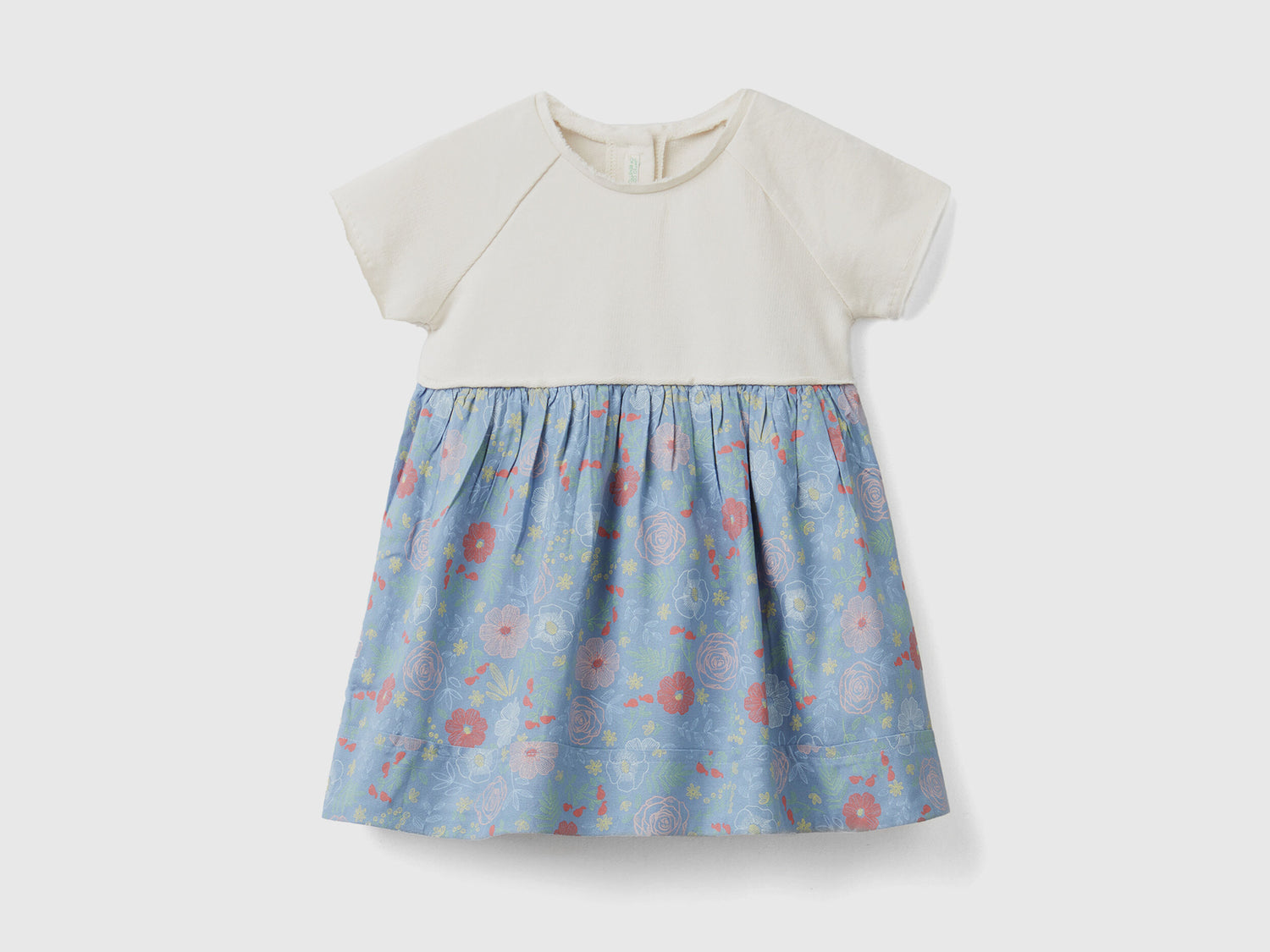 Dress With Flowers In Sustainable Viscose - 01