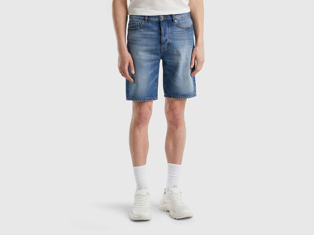 Five-Pocket Denim Bermudas