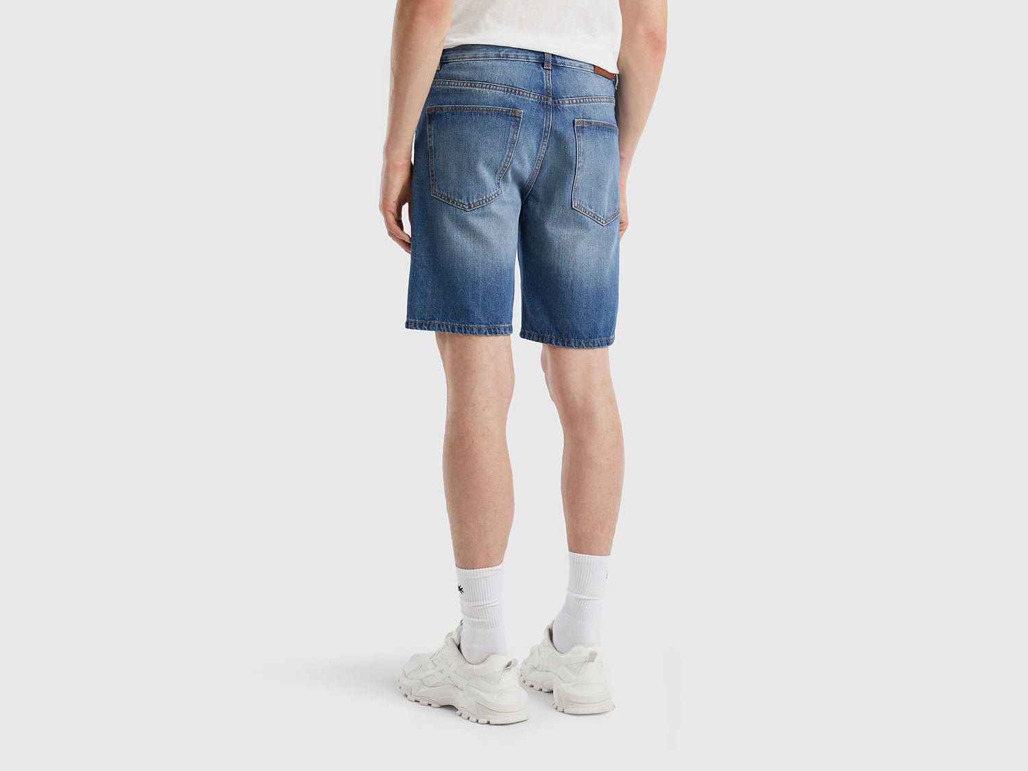 Five-Pocket Denim Bermudas