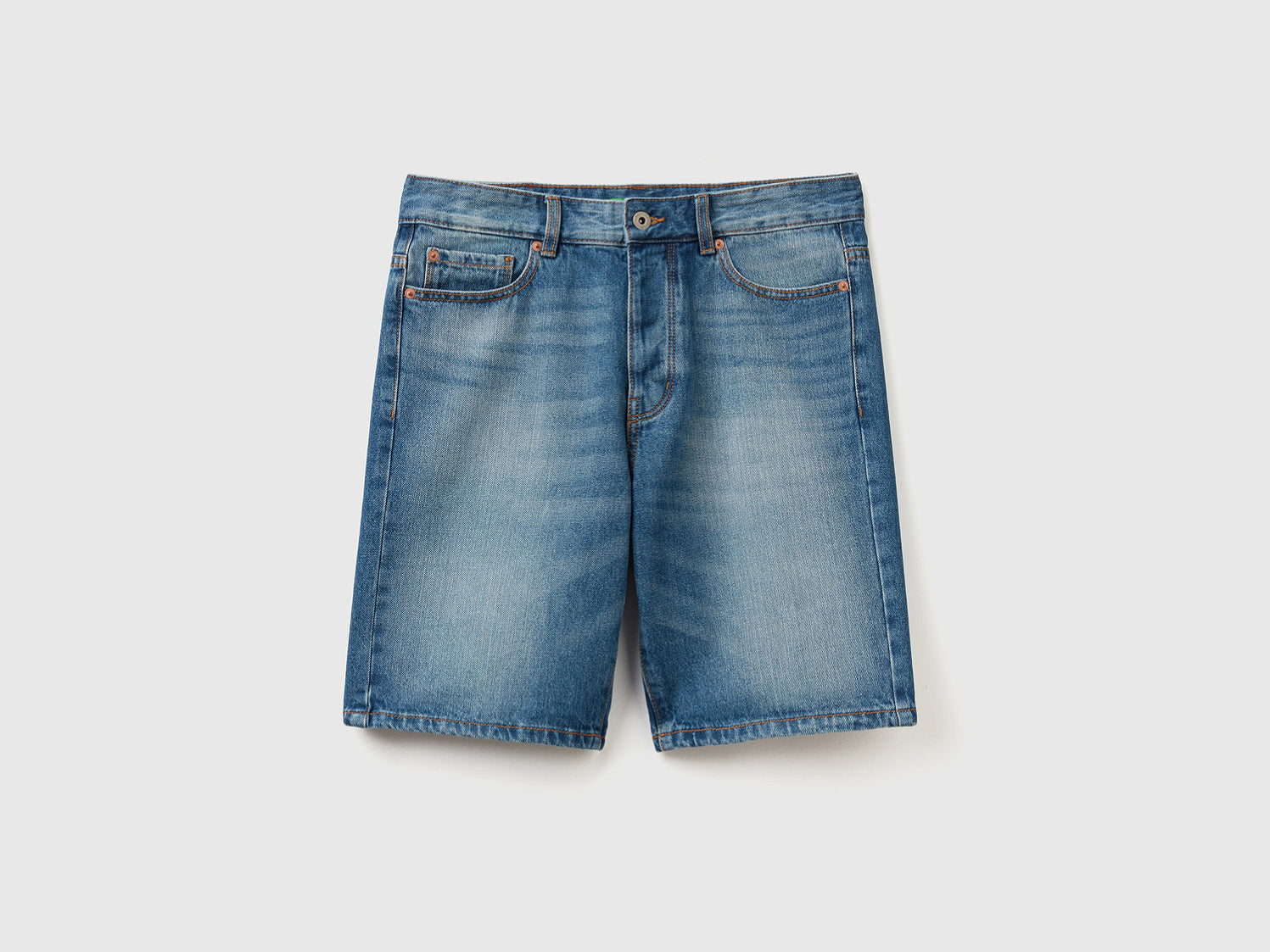 Five-Pocket Denim Bermudas