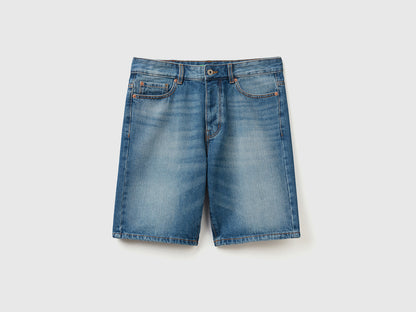 Five-Pocket Denim Bermudas