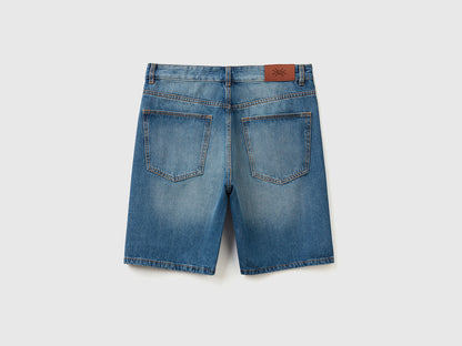 Five-Pocket Denim Bermudas