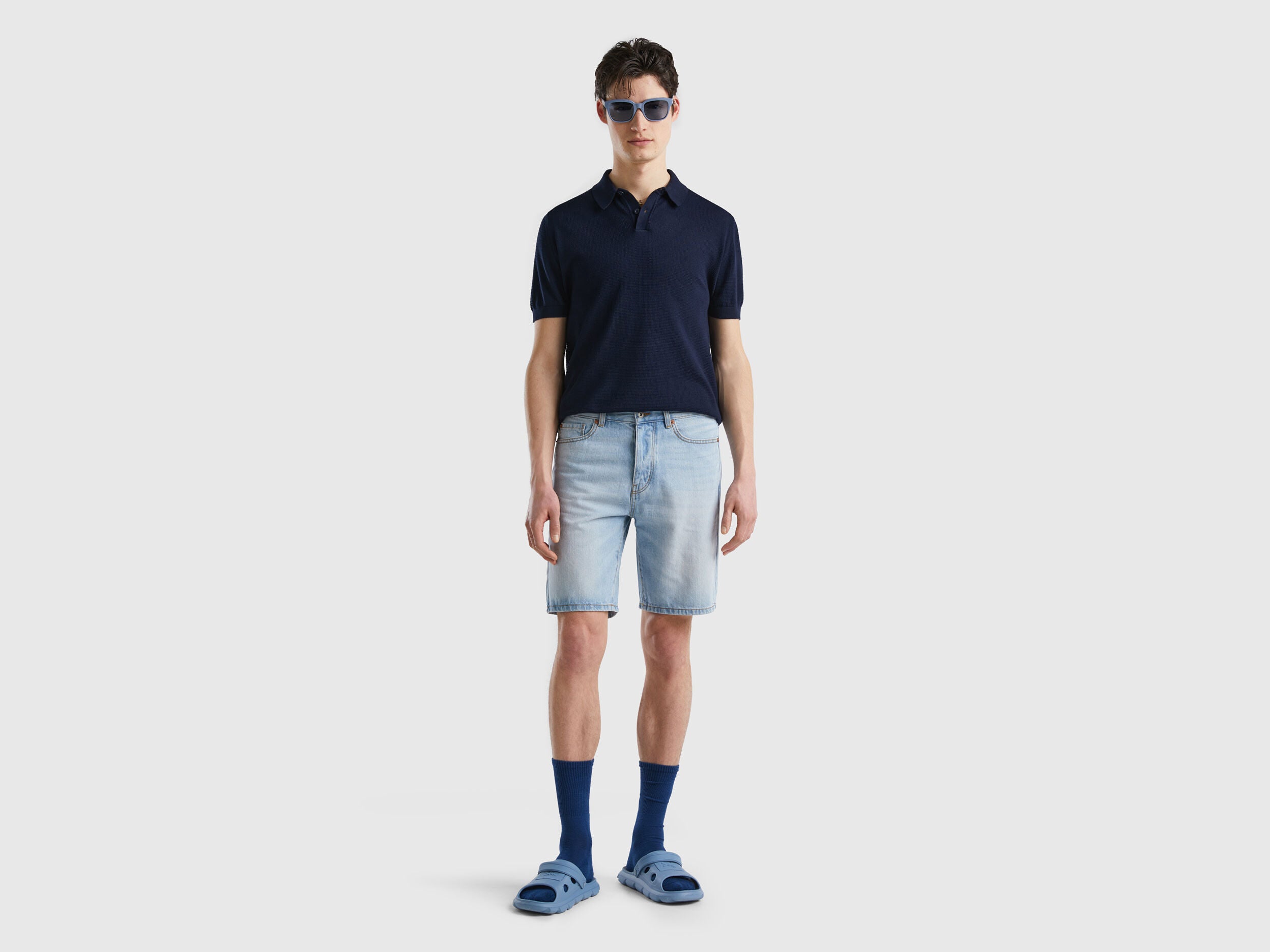 Five-Pocket Denim Bermudas