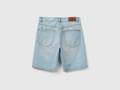 Five-Pocket Denim Bermudas