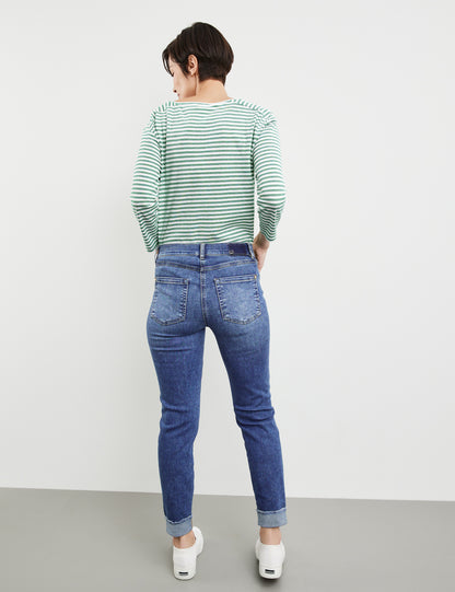 Five-Pocket Jeans With Turn-Ups, Best4Me Cropped