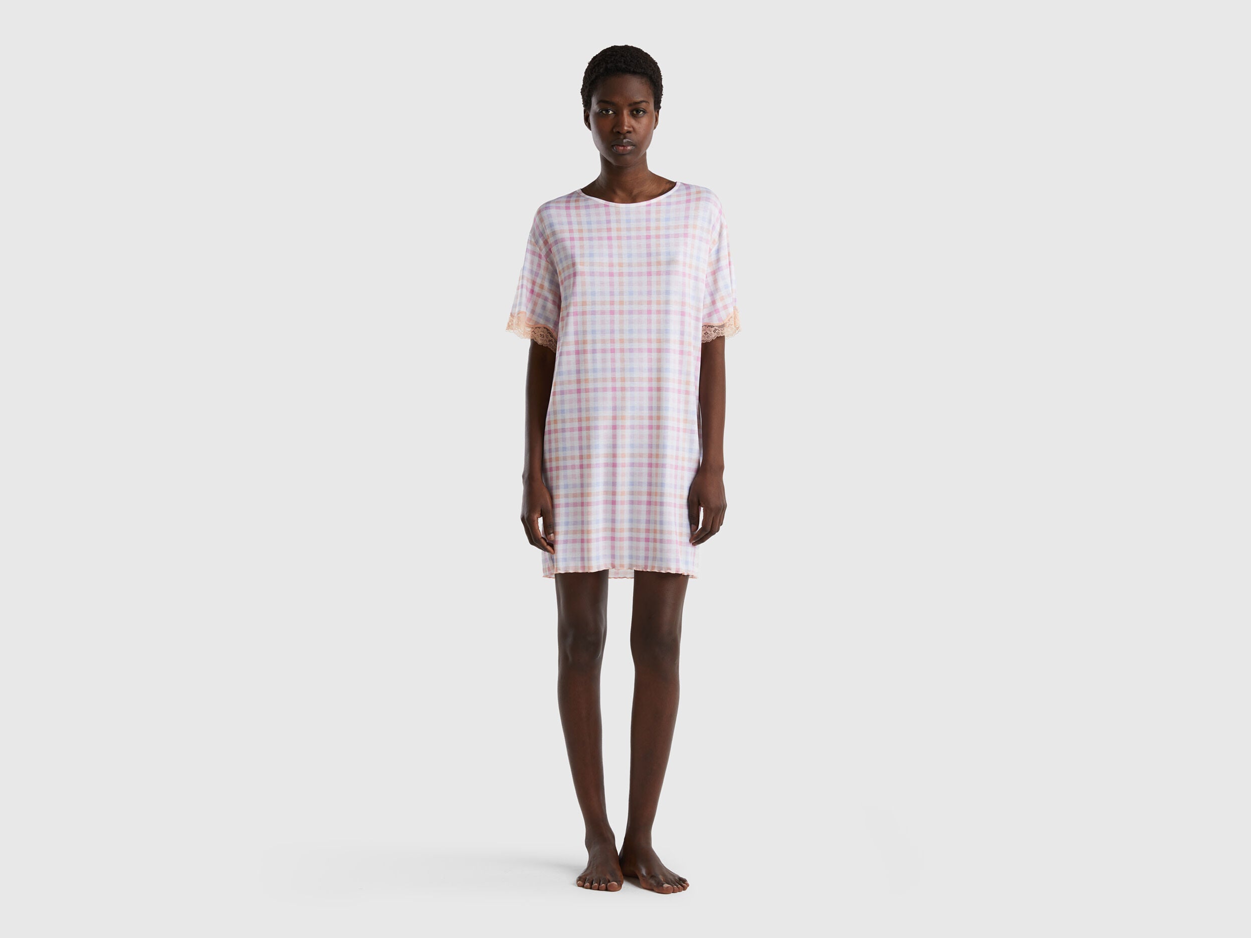 Flowy Check Nightshirt