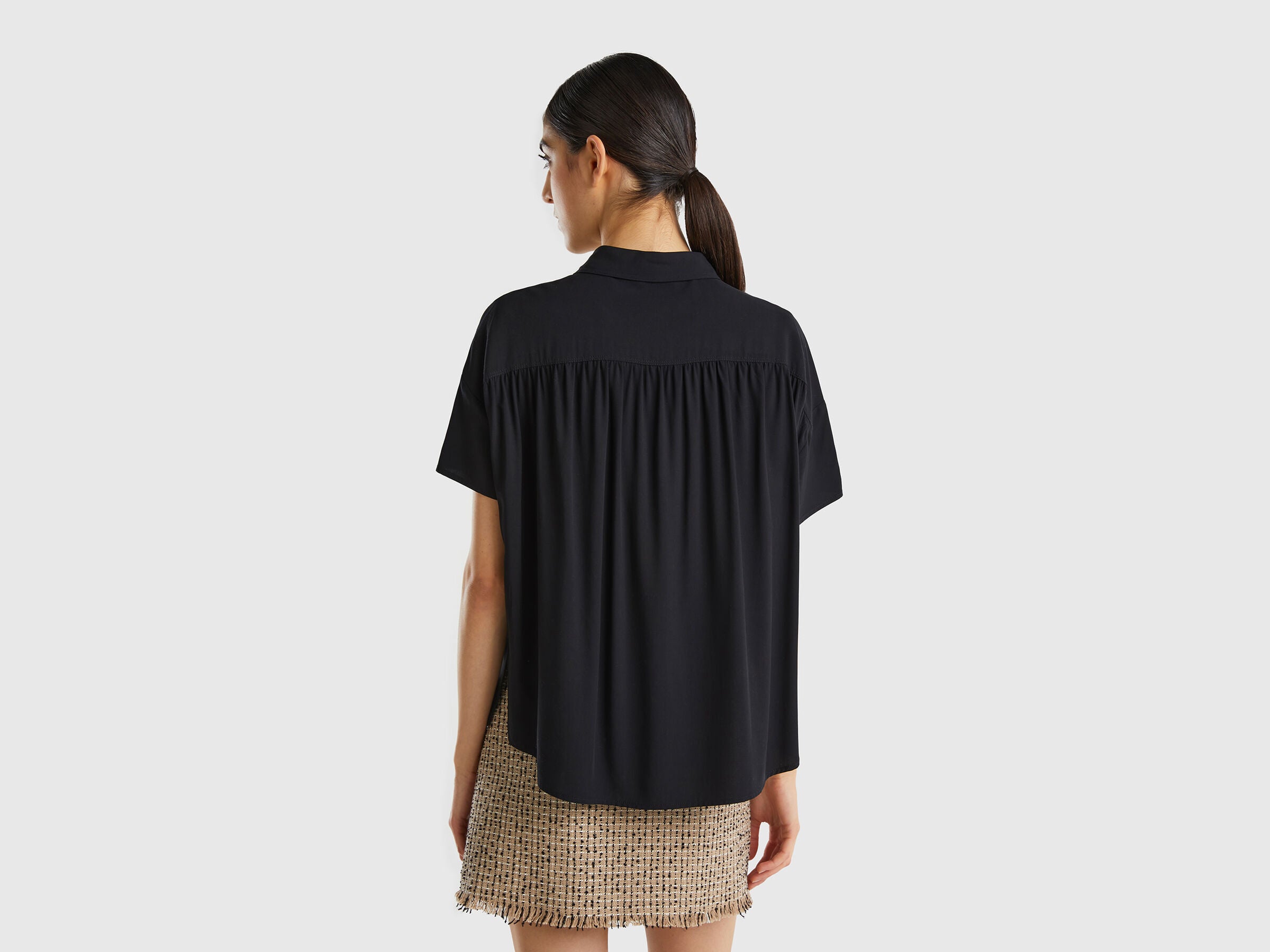 Flowy Shirt In Sustainable Viscose