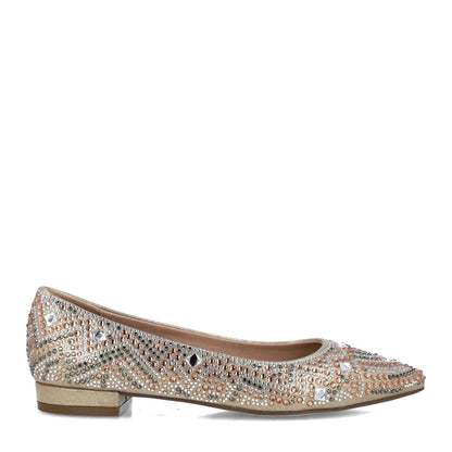 Gold Embellished Ballerina Flats