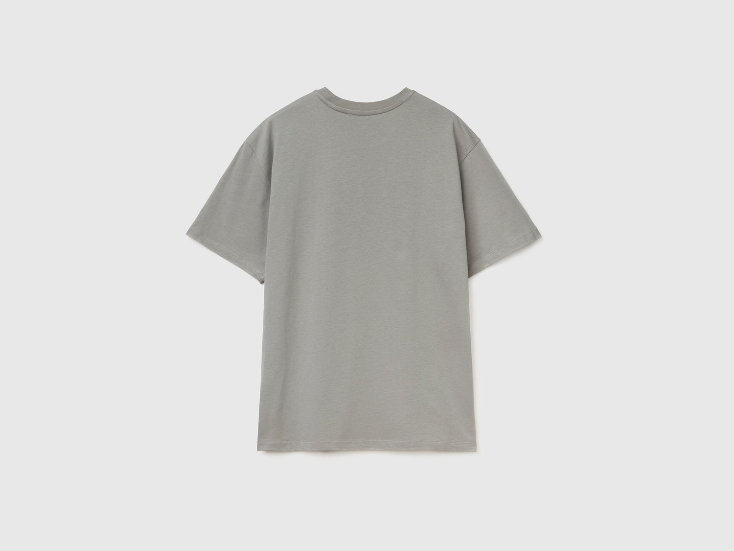 Gray T-Shirt With Logo Print