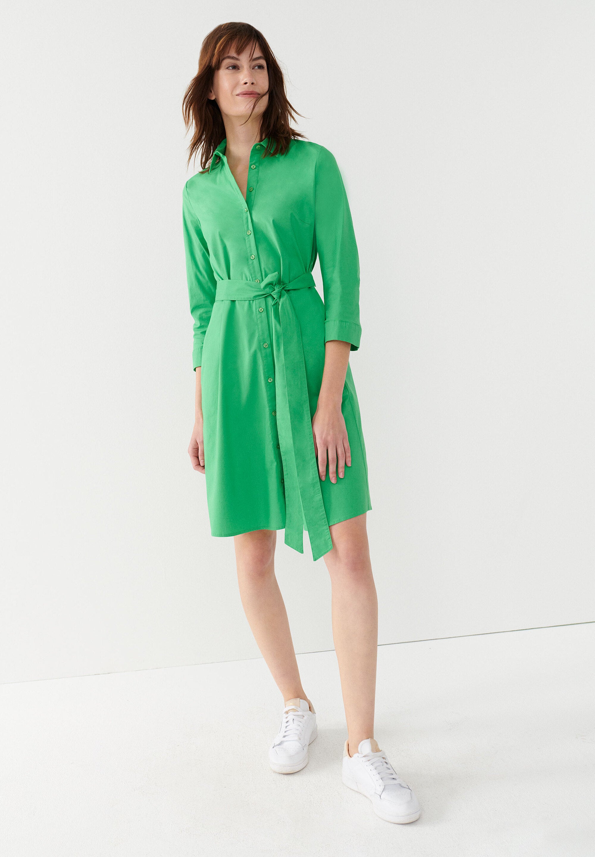 Green Shirt Dress