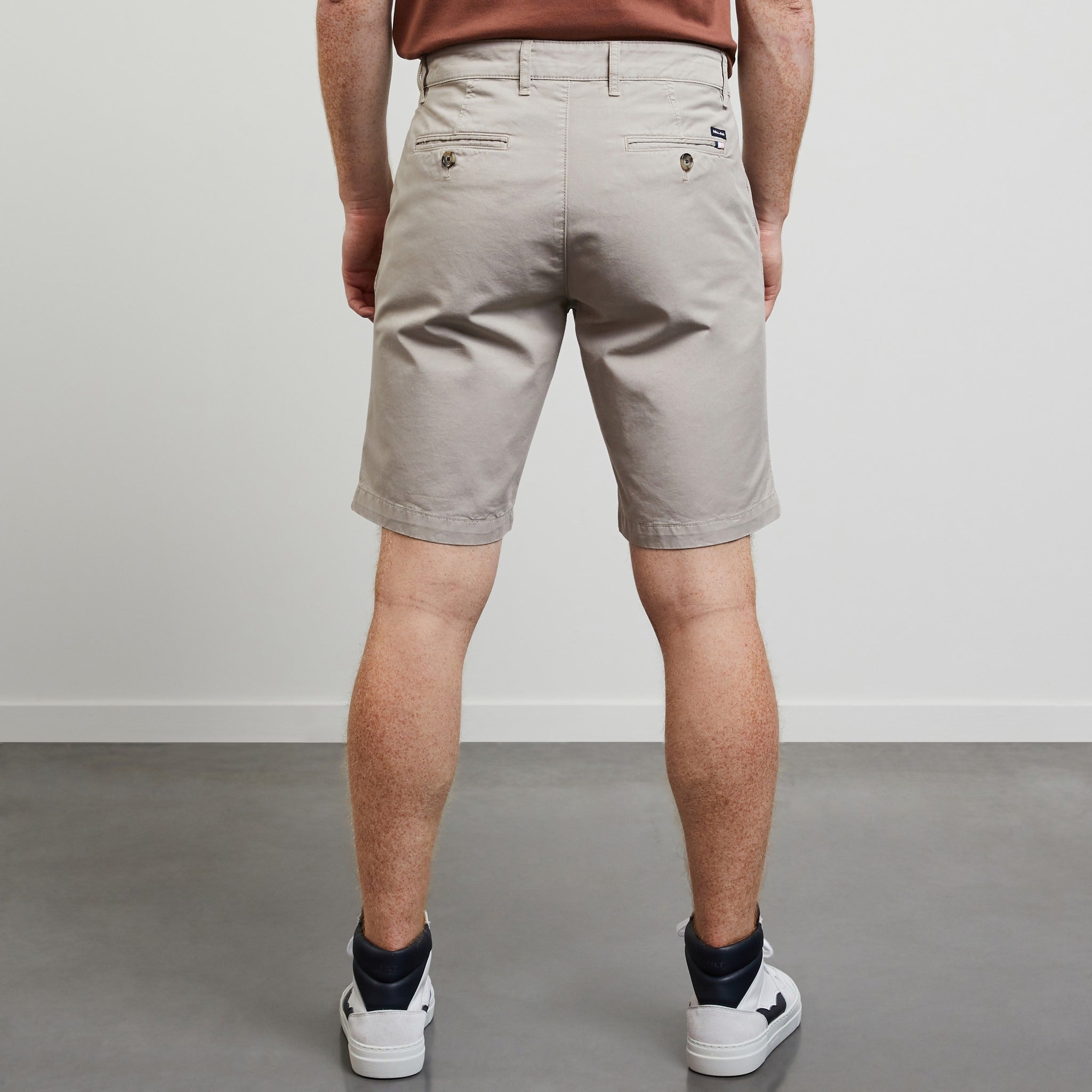 Grey Chino Bermuda Shorts - 03