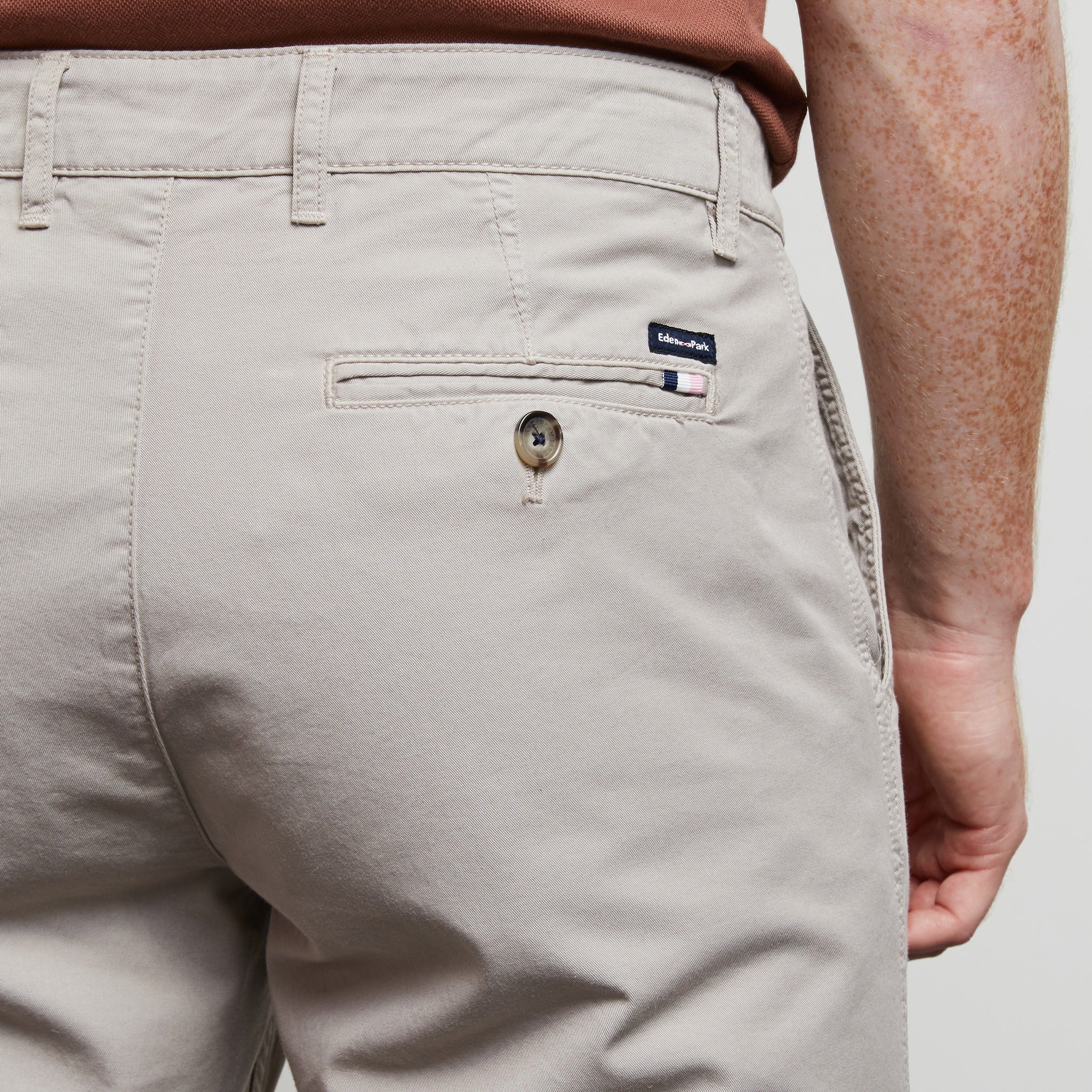 Grey Chino Bermuda Shorts - 04