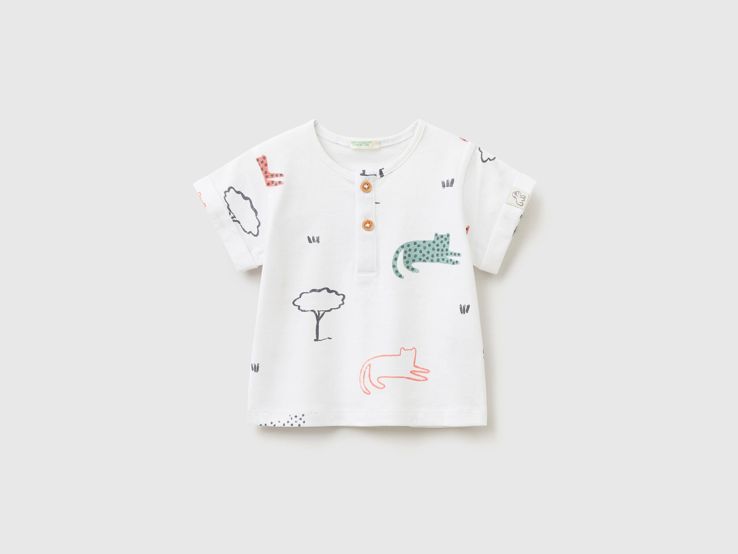 Henley T-Shirt With Print