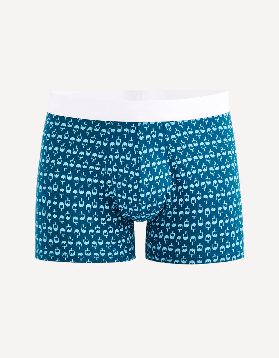 Ice Cream Stretch Cotton Boxers - Dark Blue - 01