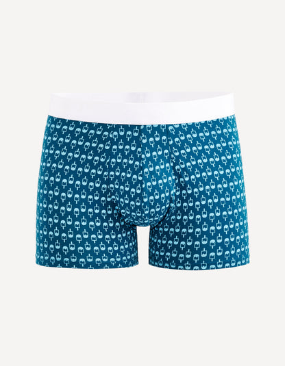 Ice Cream Stretch Cotton Boxers - Dark Blue - 01