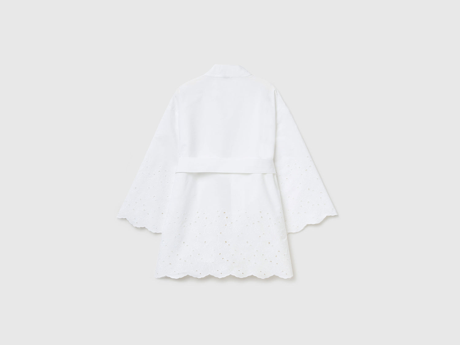 Kimono Jacket With Broderie Anglaise Details