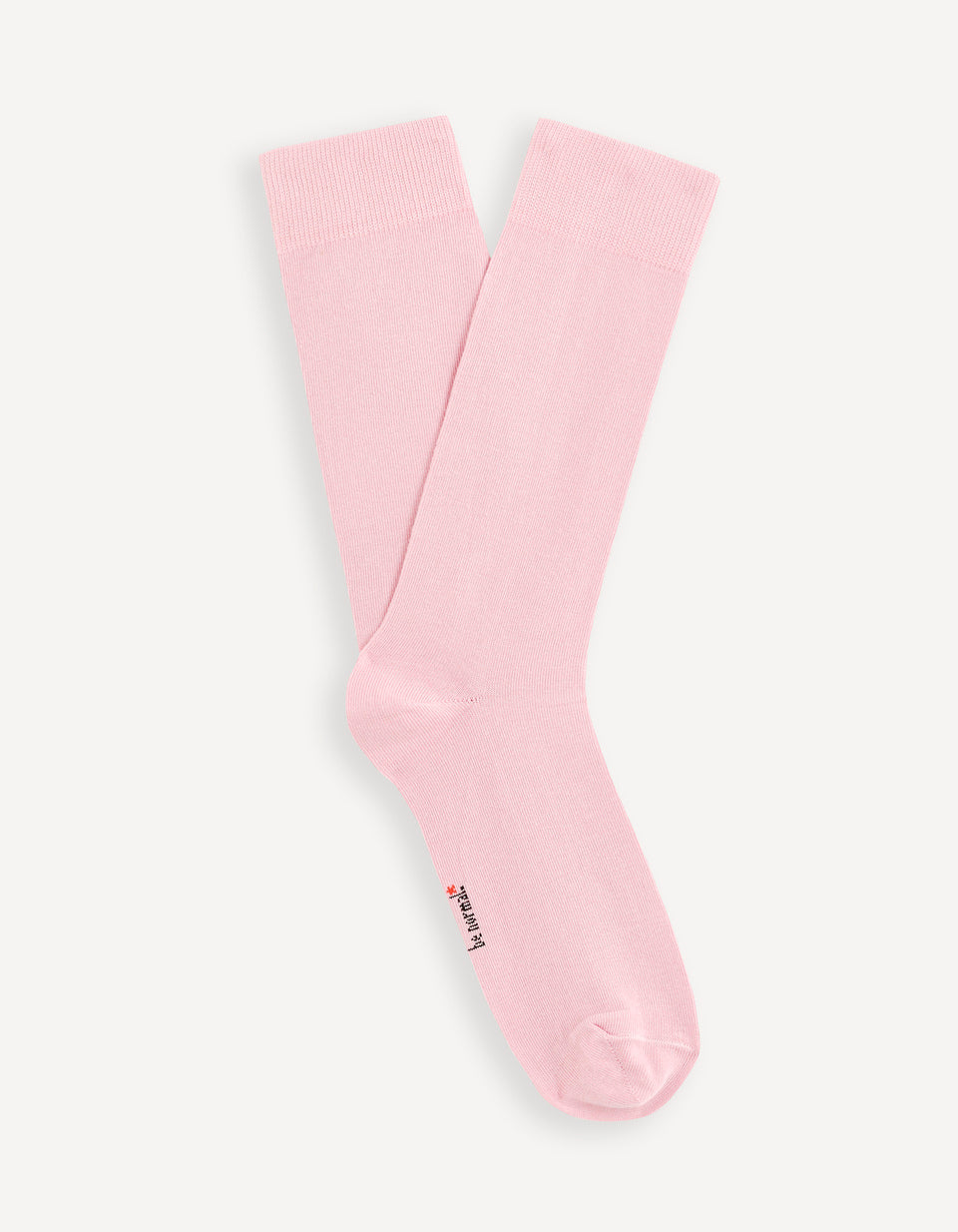 Knee-High Cotton-Blend Socks - Blush Pink - 01