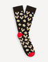 Knee High Socks In Egg Cotton Blend - Black - 01