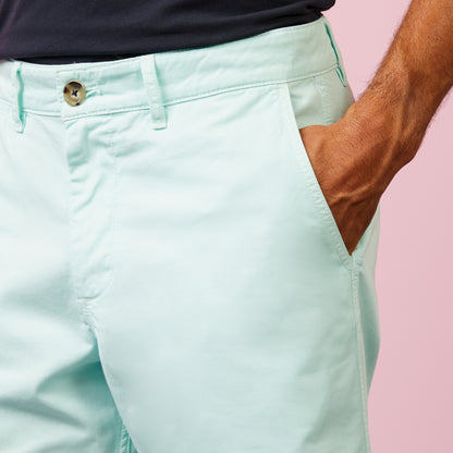 Light Turquoise Chino Bermuda Shorts - 04