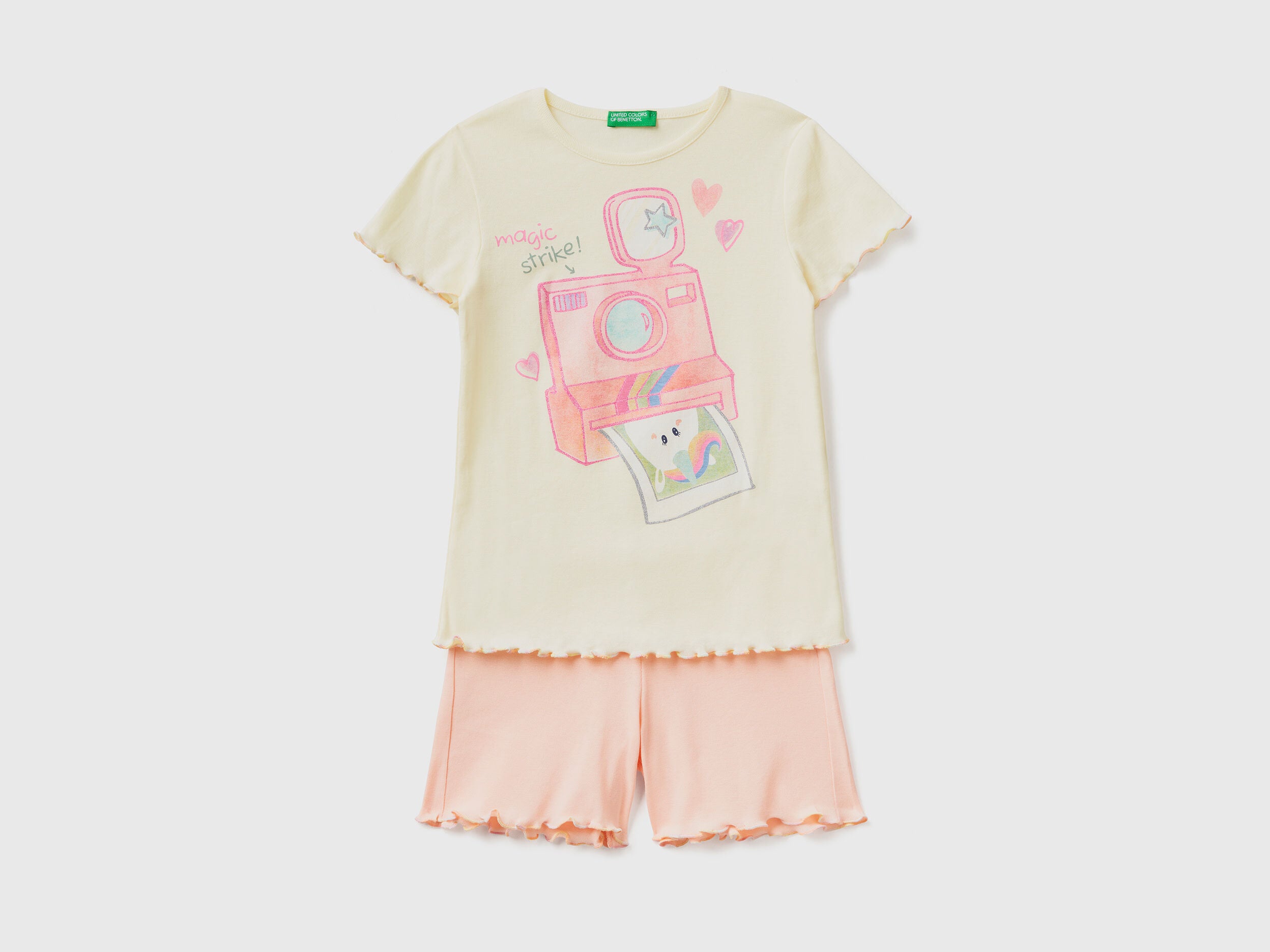 Lightweight Pyjamas In Long Fiber Cotton - 01
