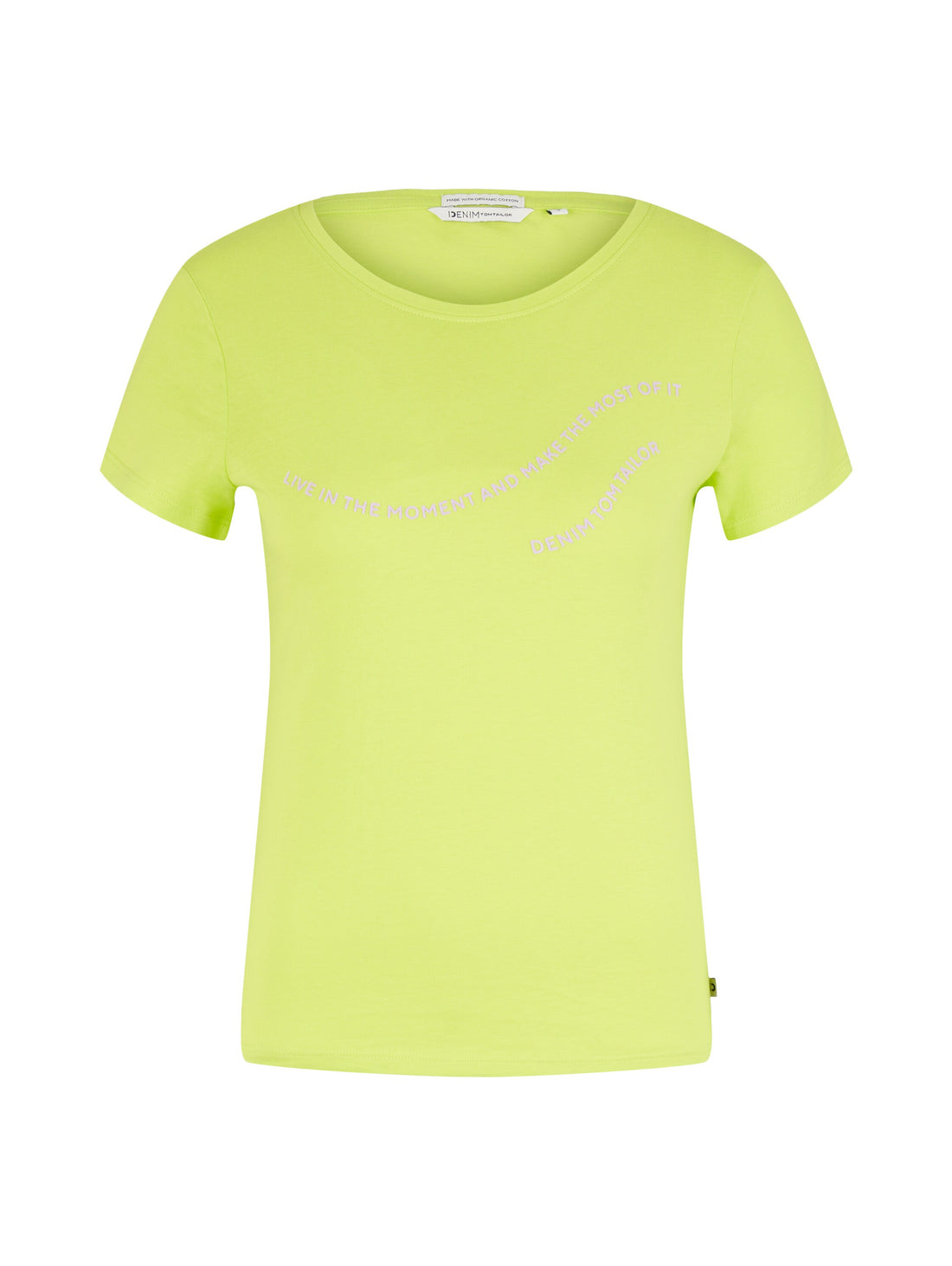 Lime Green Short Sleeve Graphic Crew Neck T-Shirt