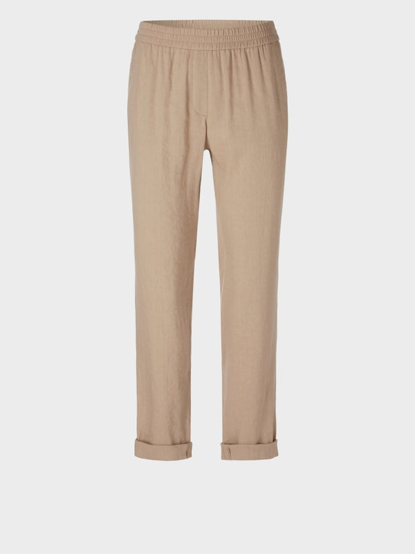Linen Pants With Jogger Waistband