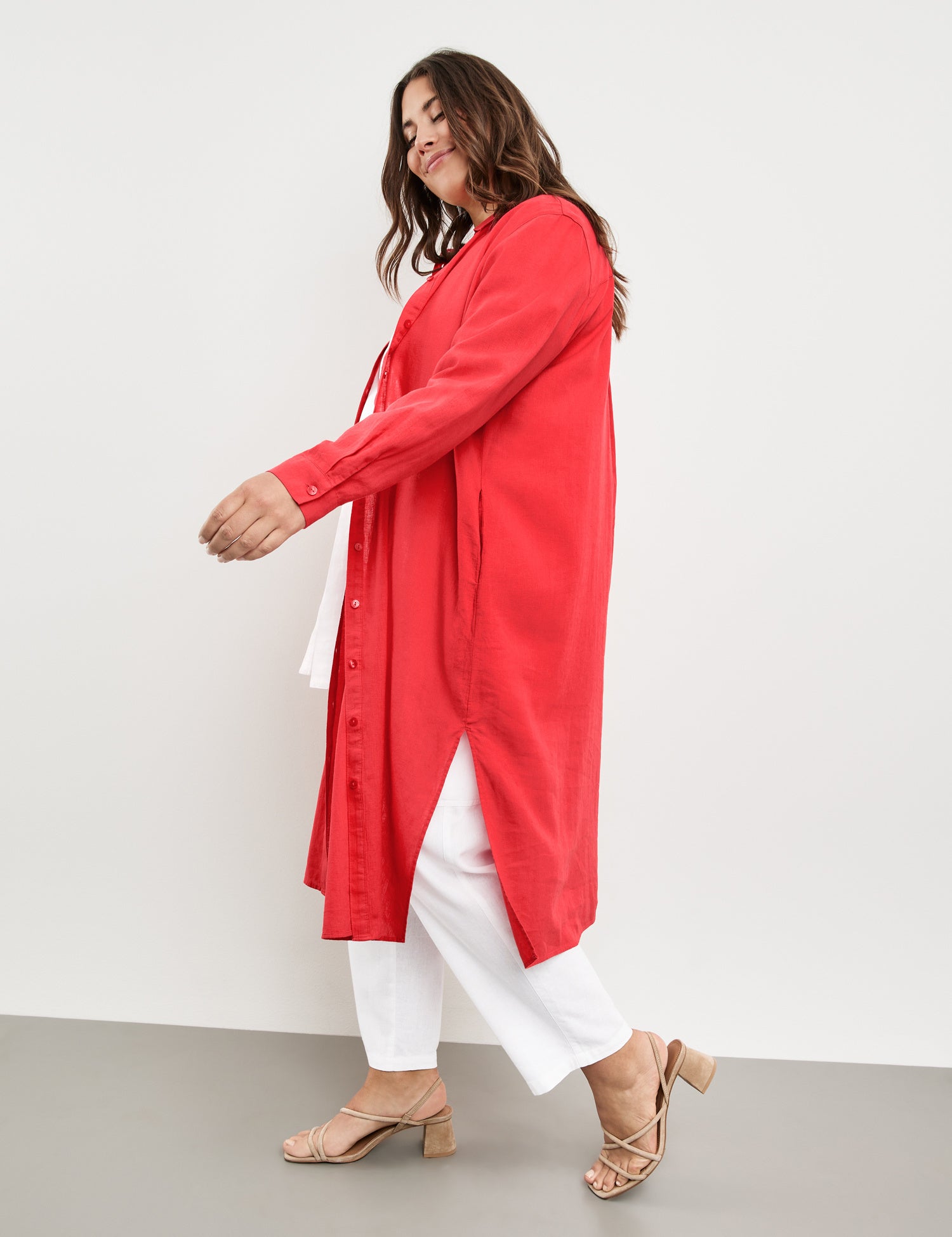 Long Blouse In A Linen Blend