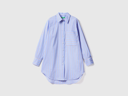 Long Comfort Fit Striped Shirt