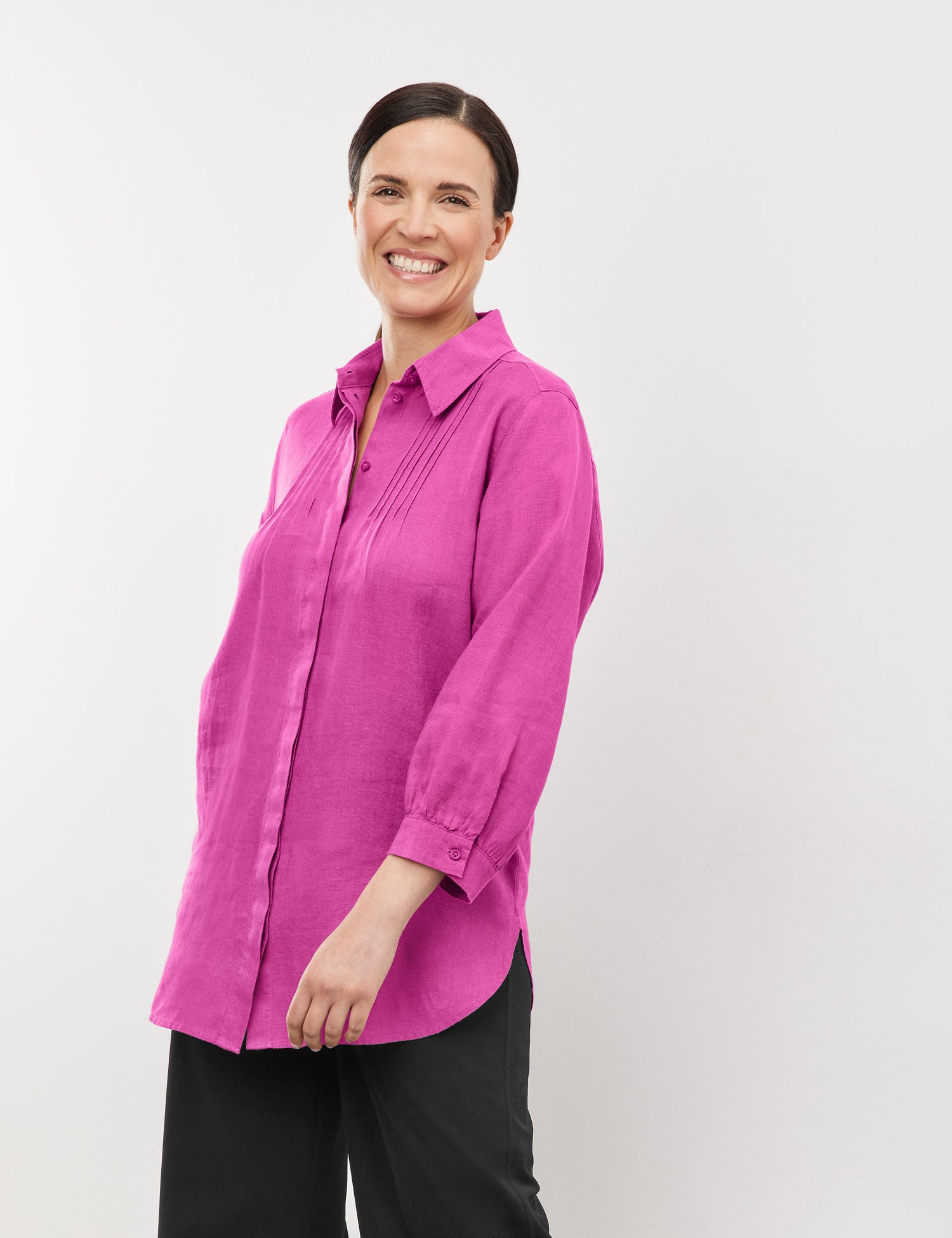 Long Linen Blouse