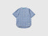 Mandarin Collar Check Shirt - 01