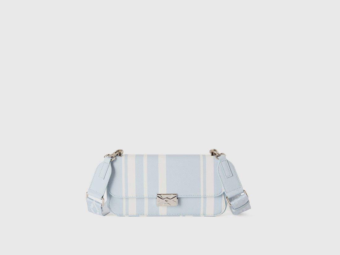 Medium Sky Blue Striped Be Bag