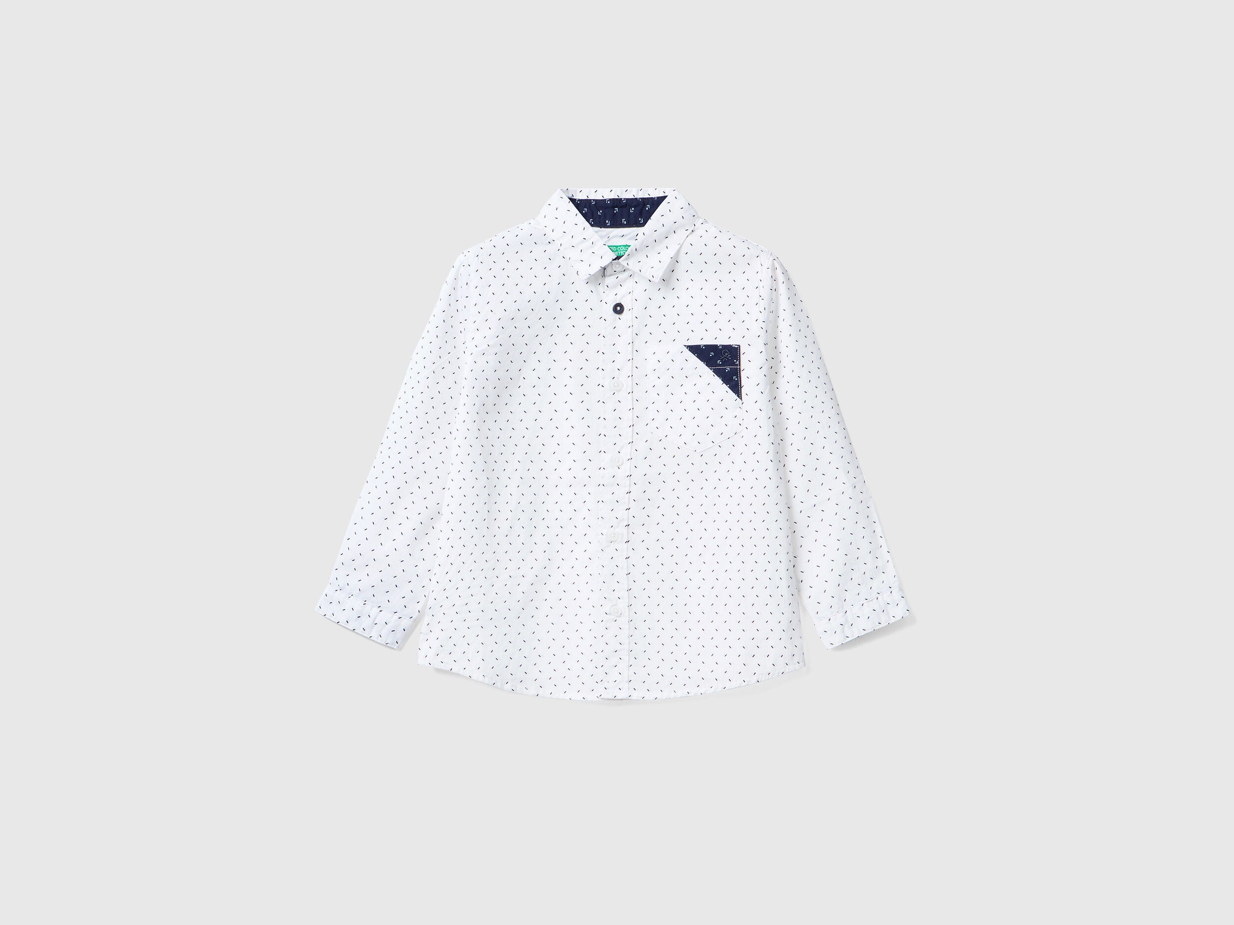 Micro Patterned Shirt With Pocket - 01