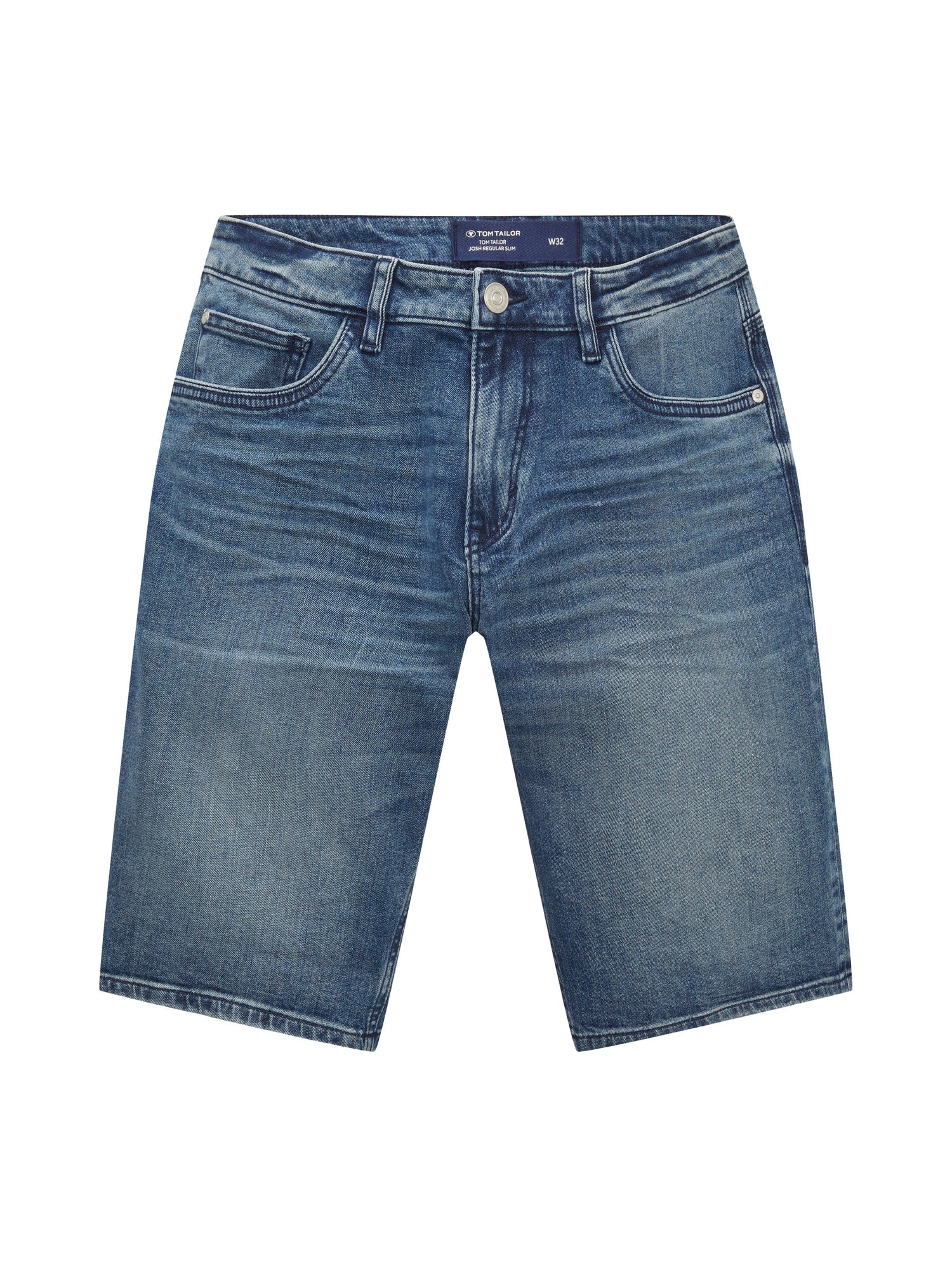 Mid Wash Denim Shorts - BEVAVA