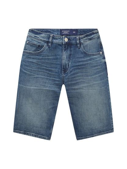 Mid Wash Denim Shorts - BEVAVA