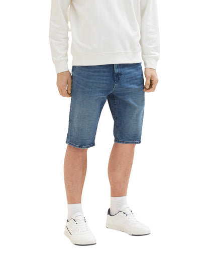 Mid Wash Denim Shorts - BEVAVA