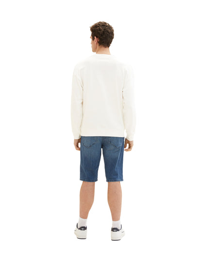Mid Wash Denim Shorts - BEVAVA