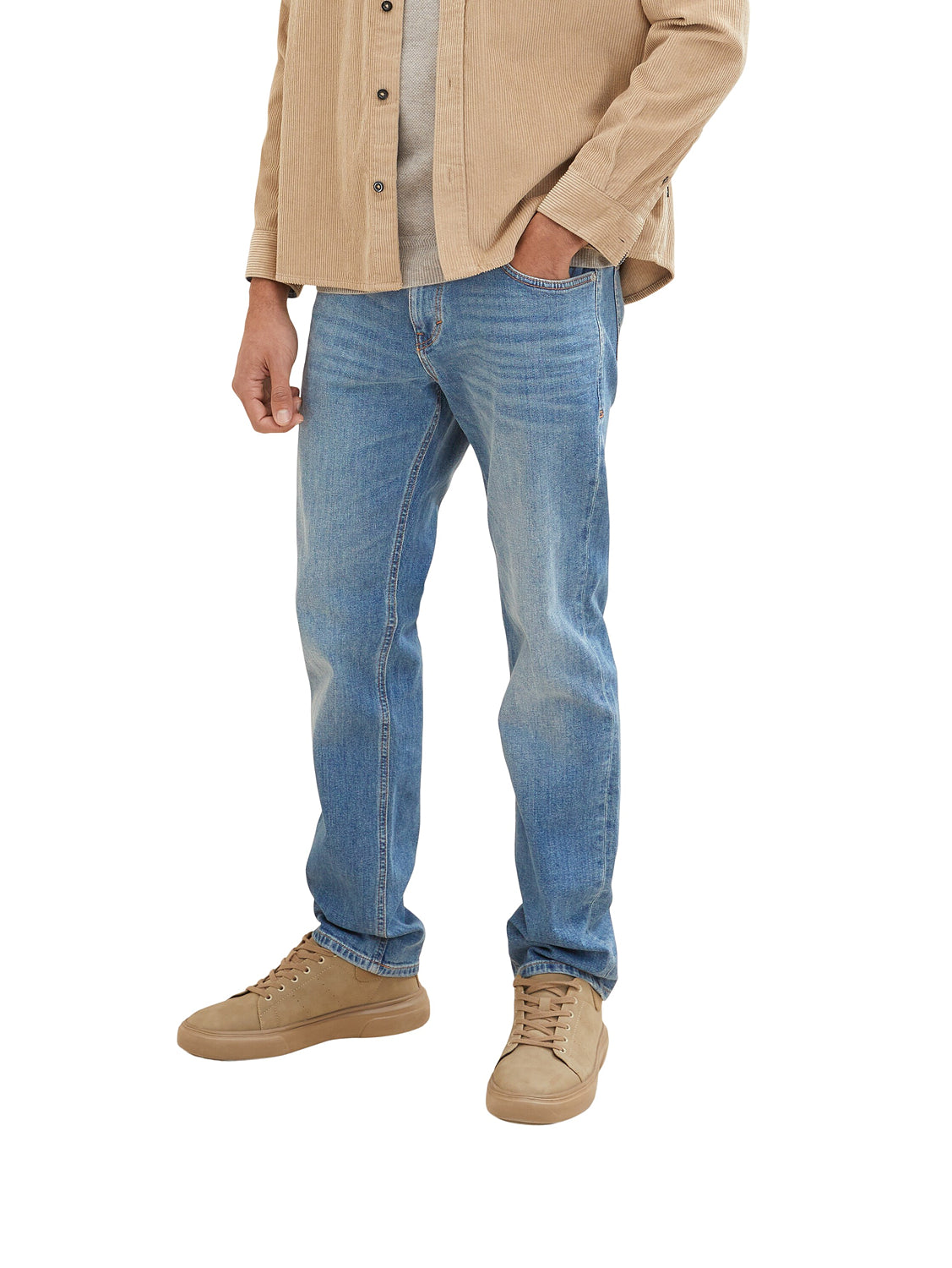 Mid Wash Standard Fit Jeans