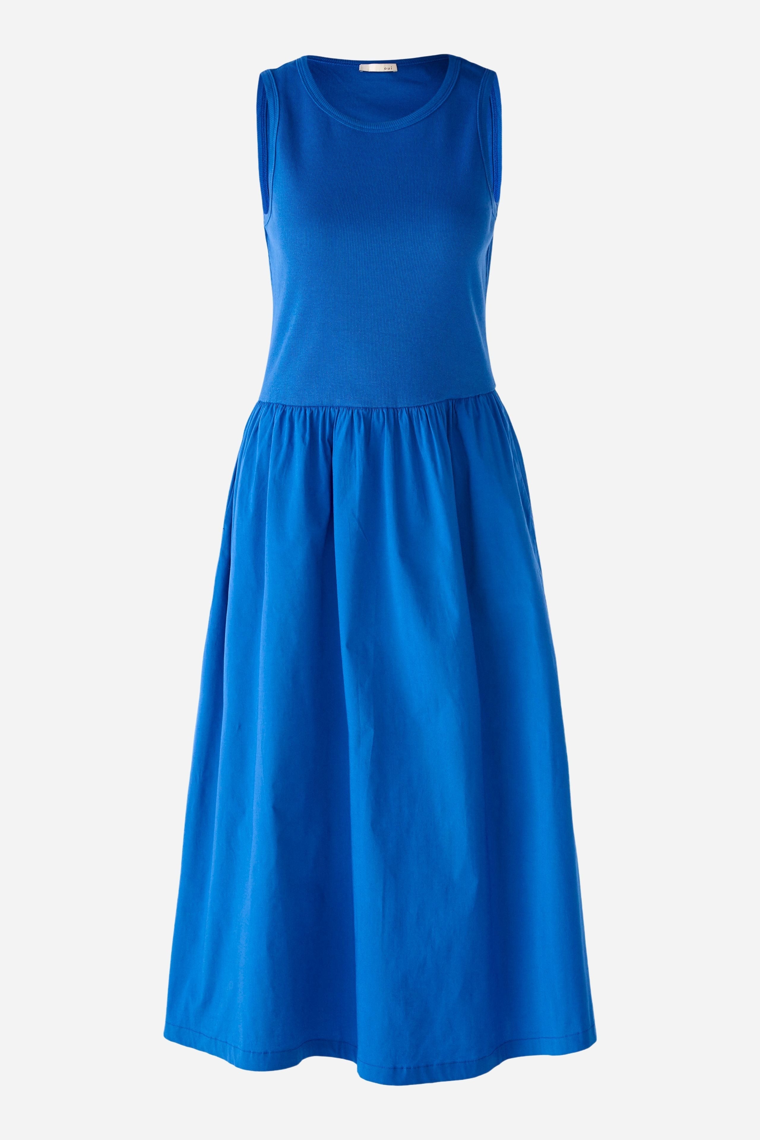Midi Dress Cotton Stretch Patched Oui