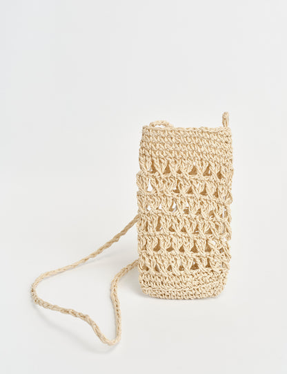 Mobile Phone Pouch Made Of Toyo Straw