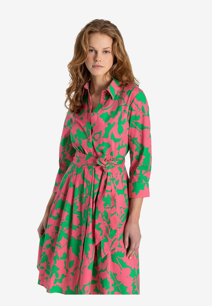 Multi-Color Shirt Dress