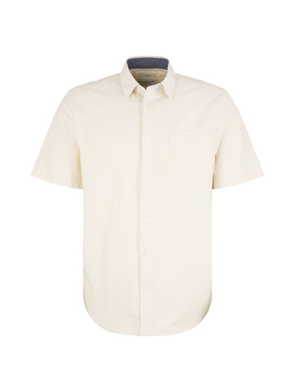 Off-White Short Sleeve Shirt Tom Tailor