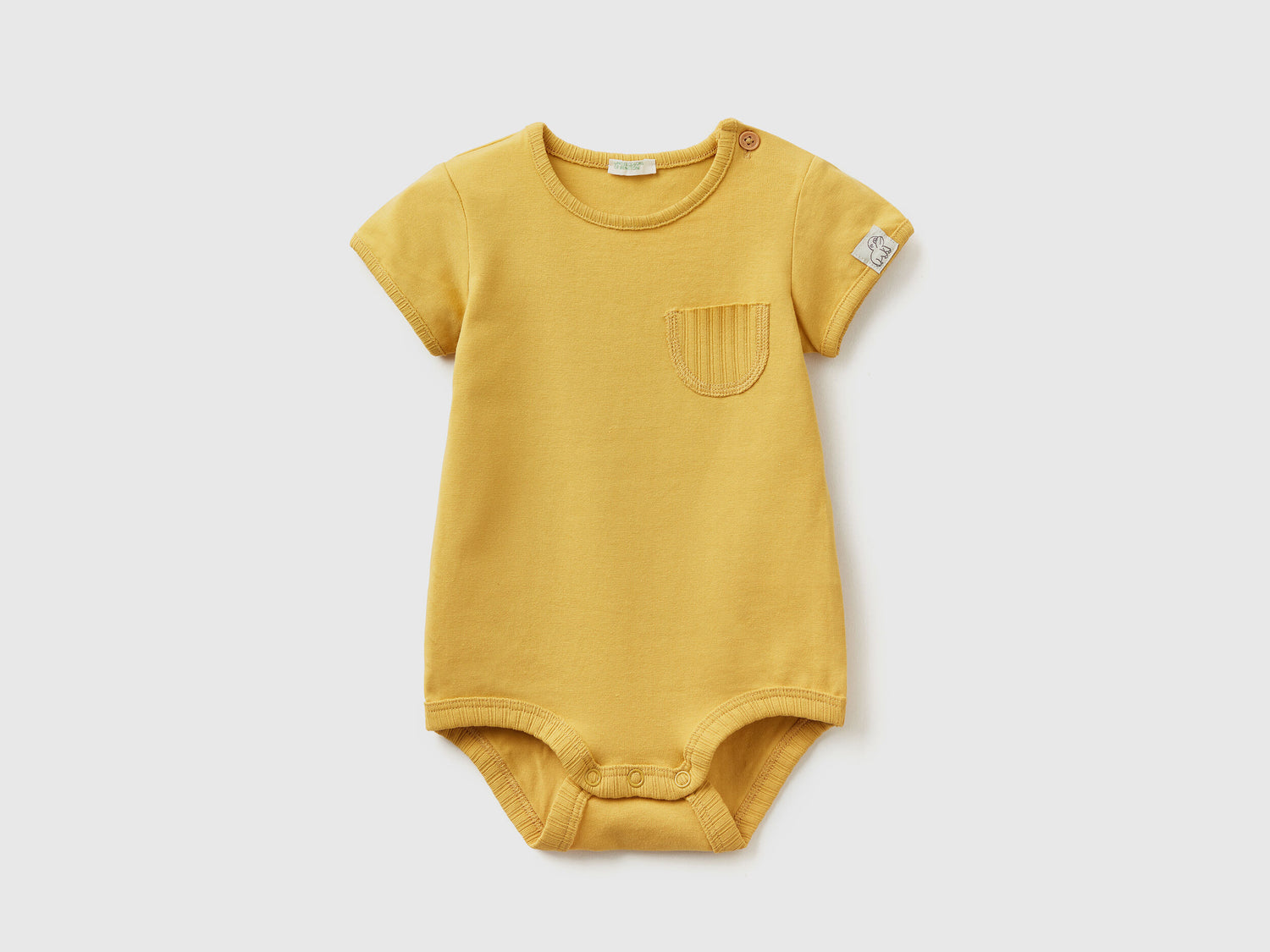 Onesie In Stretch Cotton With Pocket